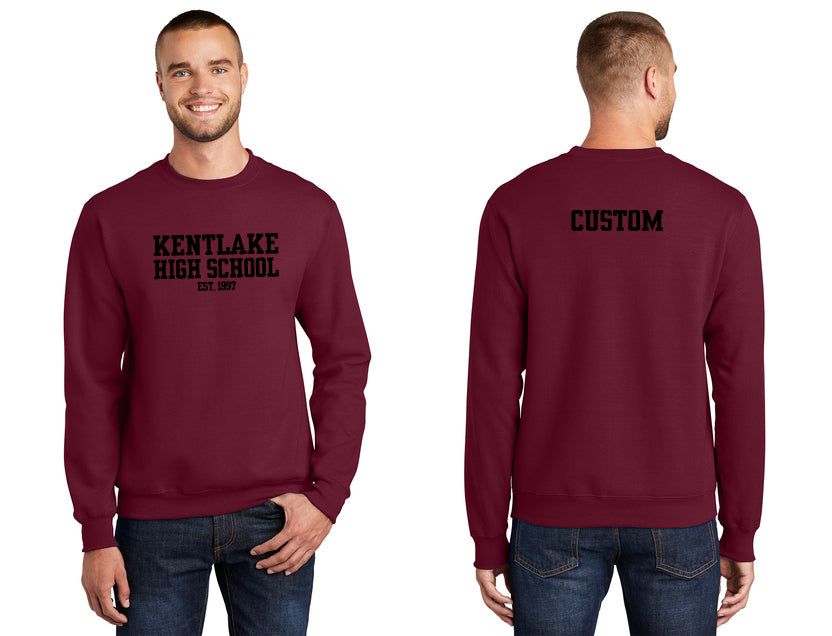 PC90 Port & Company Essential Fleece Crewneck Sweatshirt (McA-5 w/ Name)