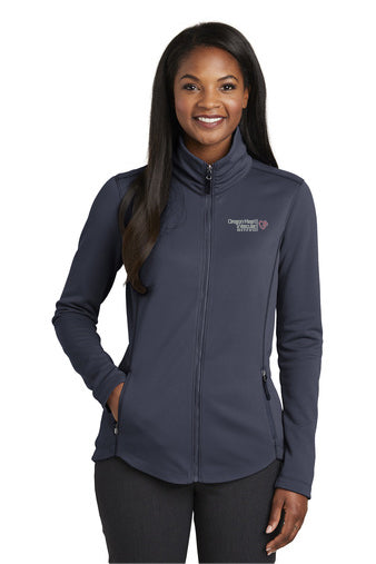 L904 Port Authority Ladies Collective Smooth Fleece Jacket - OHVI Logo