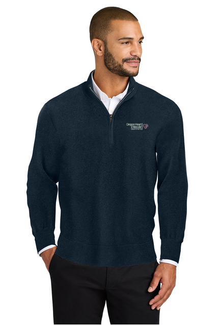 SW2900 Port Authority Easy Care 1/4-Zip Sweater - OHVI Logo