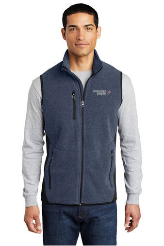 F228 Port Authority R-Tek Pro Fleece Full-Zip Vest - OHVI Logo