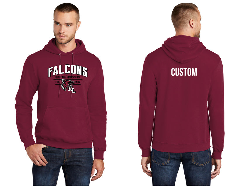 PC78H Port & Company Core Fleece Pullover Hooded Sweatshirt (6QC w/ Name)