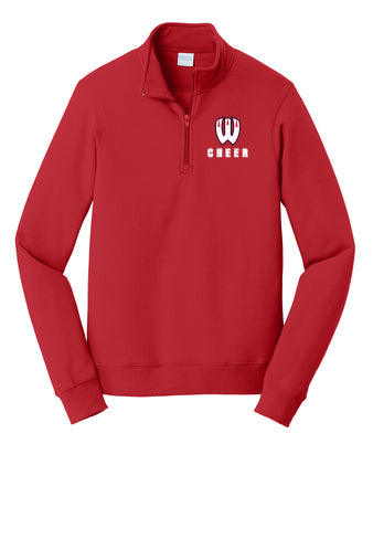 WESTVIEW CHEER PC850Q Port & Company Fan Favorite Fleece 1/4-Zip Pullover Sweatshirt