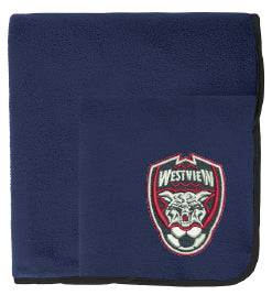 TB850 Port Authority Fleece & Poly Travel Blanket