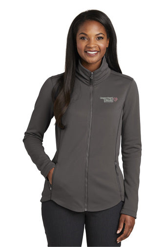 L904 Port Authority Ladies Collective Smooth Fleece Jacket - OHVI Logo