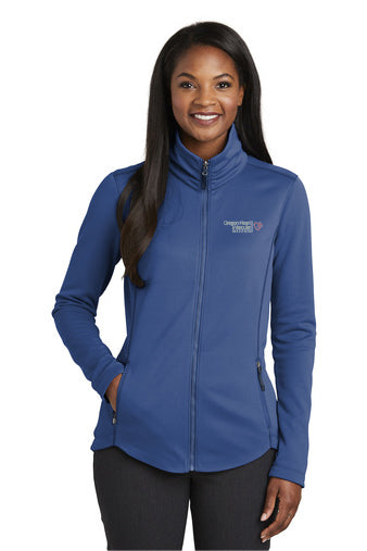 L904 Port Authority Ladies Collective Smooth Fleece Jacket - OHVI Logo