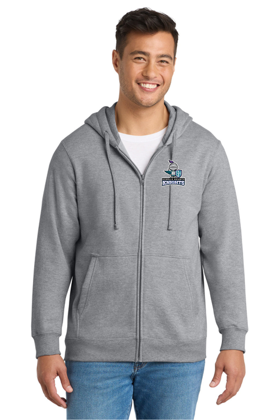 DG3: PC850ZH Port & Co Fan Favorite® Fleece Full-Zip Hooded Sweatshirt