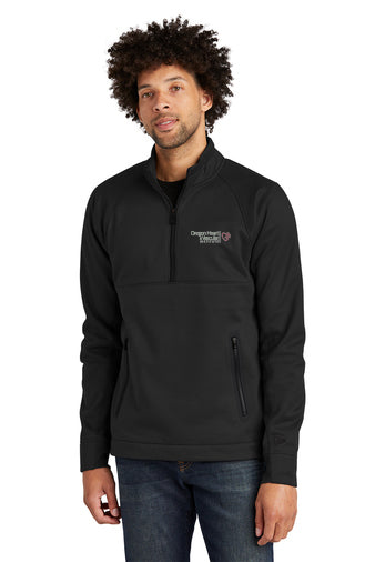 NEA523 New Era Venue Fleece 1/4-Zip Pullover - OHVI Logo