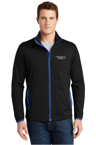 ST853 Sport-Tek Sport-Wick® Stretch Contrast Full-Zip Jacket - OHVI Logo