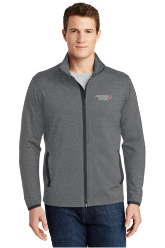 ST853 Sport-Tek Sport-Wick® Stretch Contrast Full-Zip Jacket - OHVI Logo