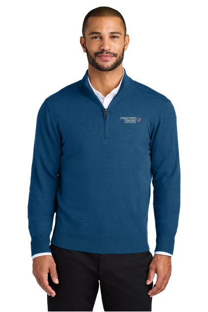 SW2900 Port Authority Easy Care 1/4-Zip Sweater - OHVI Logo