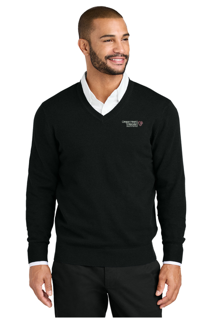 SW2850 Port Authority Easy Care V-Neck Sweater - OHVI Logo