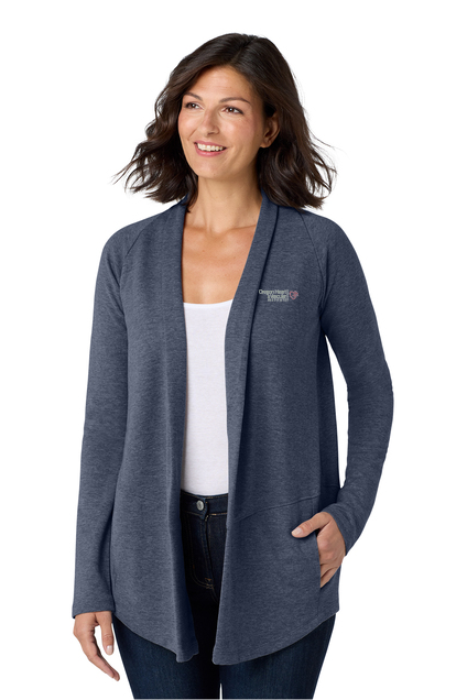 L807 Port Authority Women's Interlock Cardigan - OHVI Logo