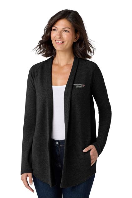L807 Port Authority Women's Interlock Cardigan - OHVI Logo