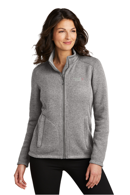 L428 Port Authority Women's Arc Sweater Fleece Jacket - OHVI Logo