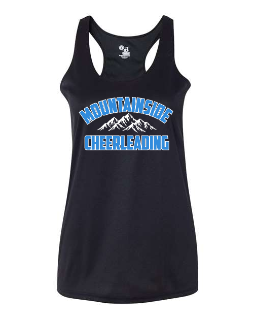 Badger 4166/2166 B-Core Racerback Tank Top - BLACK