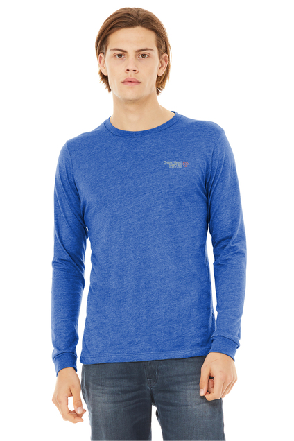 BC3513 BELLA+CANVAS Unisex Triblend Long Sleeve Tee - OHVI Logo