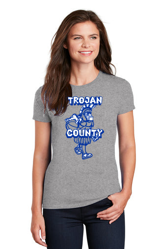 2000L Gildan Ladies Ultra Cotton 100% US Cotton T-Shirt (Trojan County Design)