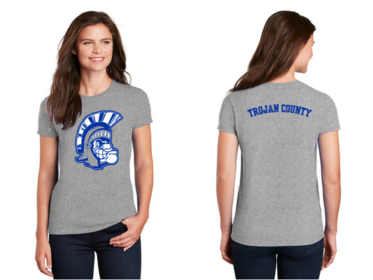 2000L Gildan Ladies Ultra Cotton 100% US Cotton T-Shirt (Trojan Head Design)