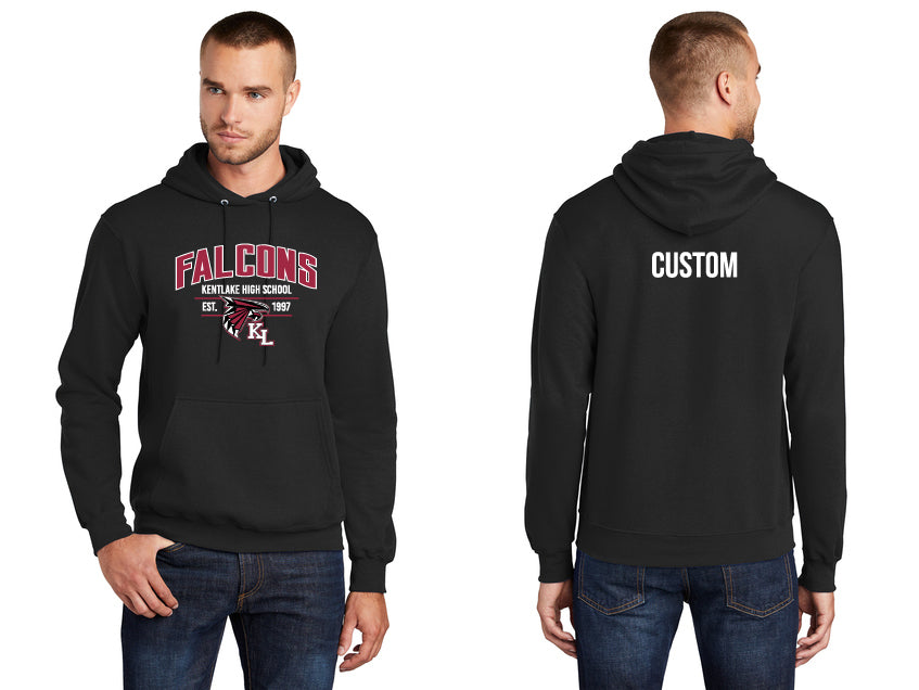 PC78H Port & Company Core Fleece Pullover Hooded Sweatshirt (6QC w/ Name)