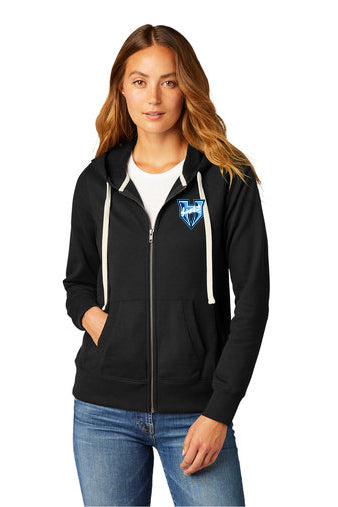 DT8103 District Women's Re-Fleece Full-Zip Hoodie